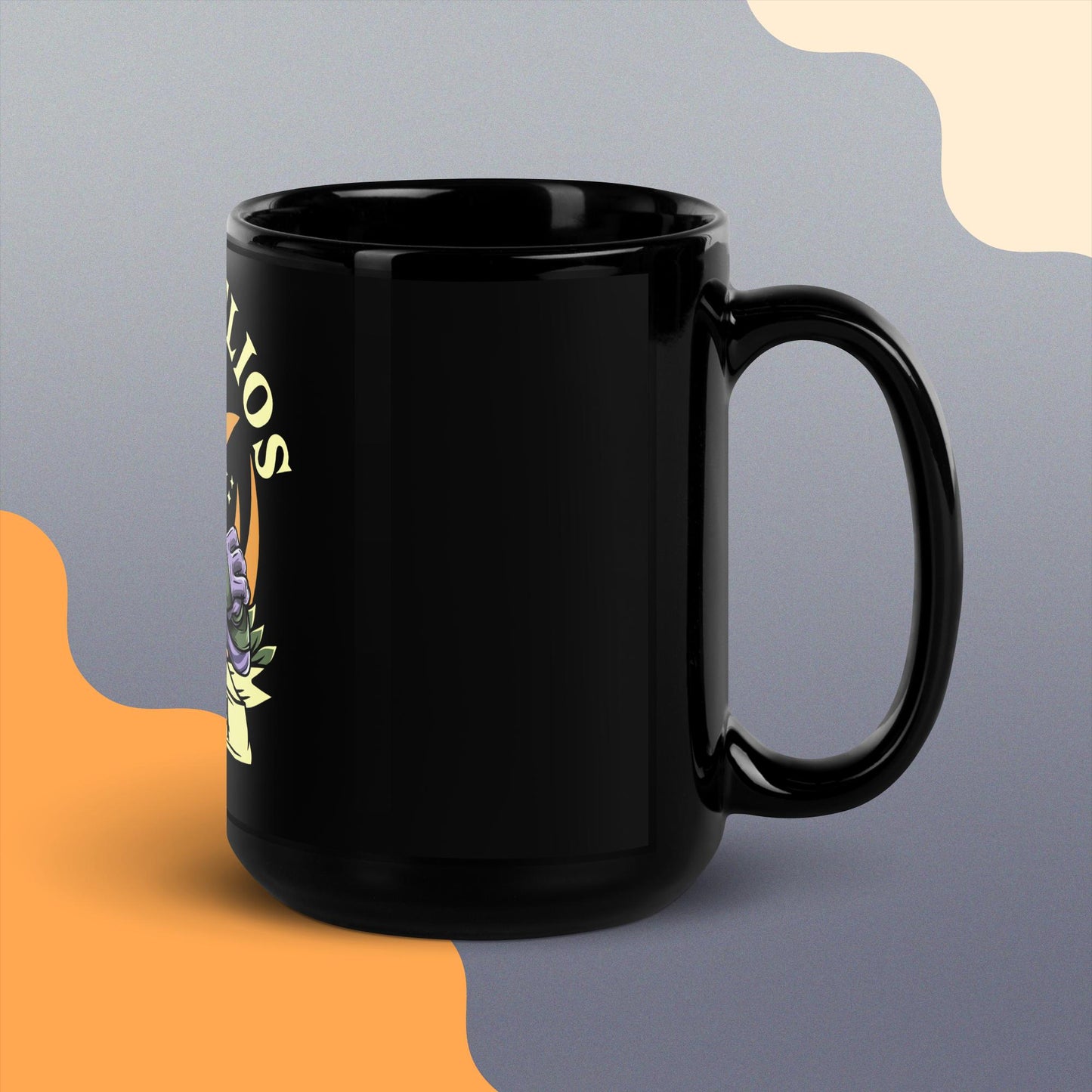 Zeb Black Glossy Mug